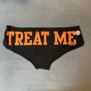 Victoria's Secret PINK 2011 Halloween Panty Trick Me Treat Me Medium Hipster